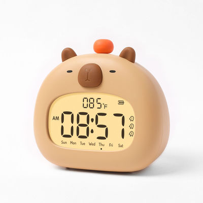 Modern Design Capybara Alarm Clock LED Digital Table Clock for Bedroom Decor Hot Item