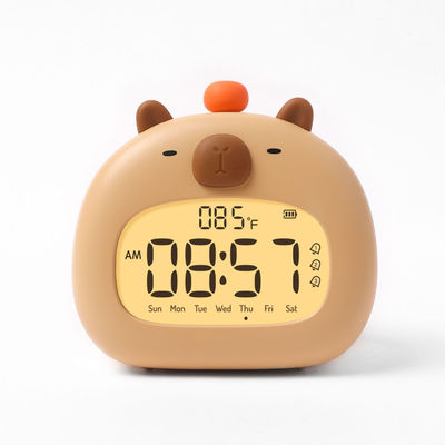 Modern Design Capybara Alarm Clock LED Digital Table Clock for Bedroom Decor Hot Item
