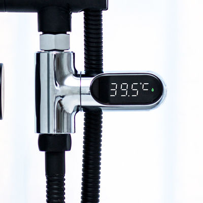 ABS plating PC Material LED Display Water Temperature Gauge for Bathroom Sets Modern