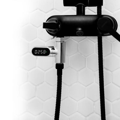 ABS plating PC Material LED Display Water Temperature Gauge for Bathroom Sets Modern