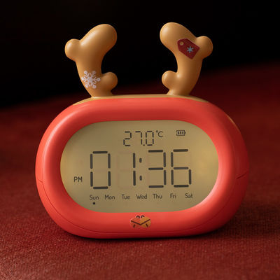 Wholesale Modern LED Alarm Clock China Supplier's Multi-Color Cute Rabbit Design ABS Quartz Material for Bedrooms