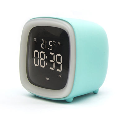 Modern Cute Baby Quartz Alarm Clock with Night Light Digital Bedside Clock for Kids Girl's Bedroom TV Inspired Design