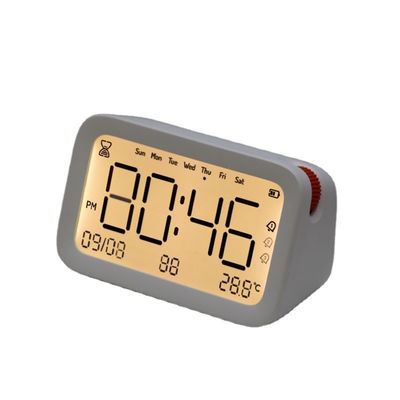 Orange Dot Clock Portable Mini Desk Clock For Back to School Motivity Type Quartz