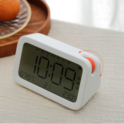 Orange Dot Clock Portable Mini Desk Clock For Back to School Motivity Type Quartz