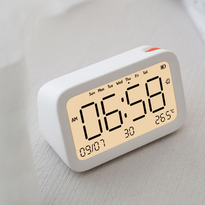 Orange Dot Clock Portable Mini Desk Clock For Back to School Motivity Type Quartz