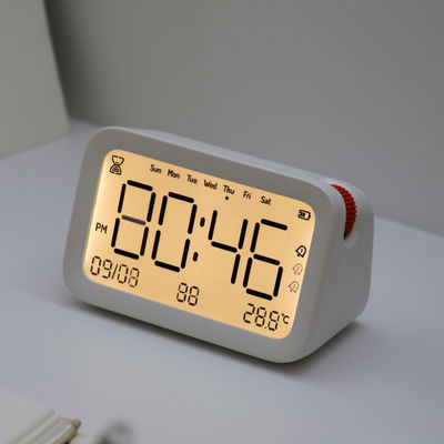Smart and Multi-Functional Orange Dot Bedroom Clock for Back to School Occasion Needs