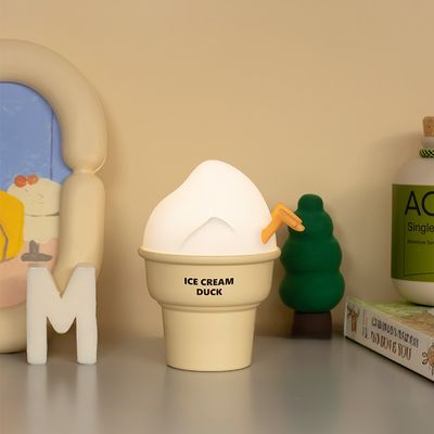 Control Ice-Cream Duck Led Reading Light For Kids Bedroom With Touch Sensor Bedside Lamp