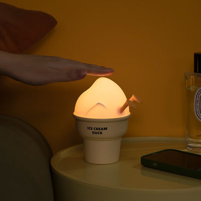 Control Ice-Cream Duck Led Reading Light For Kids Bedroom With Touch Sensor Bedside Lamp