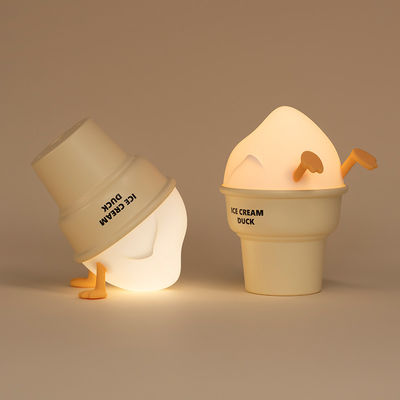 Control Ice-Cream Duck Led Reading Light For Kids Bedroom With Touch Sensor Bedside Lamp