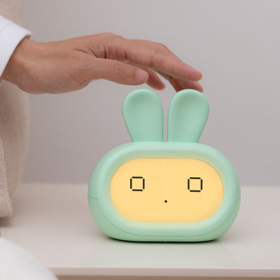New China Manufacturer Quaint And Whimsical Desk Clock Rabbit Alarm Clock For Bedroom