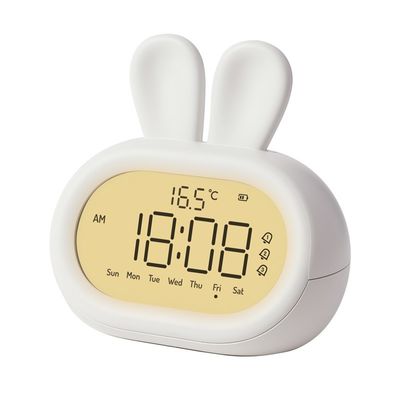 New China Manufacturer Quaint And Whimsical Desk Clock Rabbit Alarm Clock For Bedroom