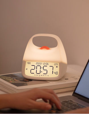 ABS Orange Dot Desk Clock for Bedroom Charming and Adorable Design Quartz Motivity