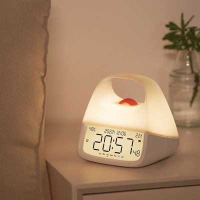 Orange Dot Kids Alarm Clock with Dual Analog-Digital Design and Backlit Wake-Up Light