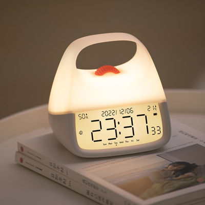 Orange Dot Kids Alarm Clock with Dual Analog-Digital Design and Backlit Wake-Up Light