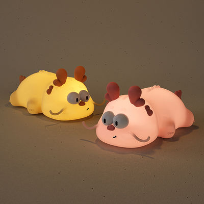 Dragon Emotion USB Rechargeable LED Night Light Lamp Modern Design with Timing Adjustable Brightness Cute Small Bedroom Lamp
