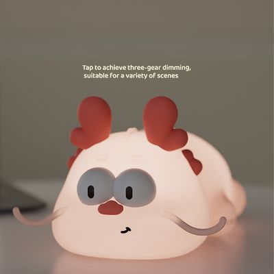 Dragon Emotion USB Rechargeable LED Night Light Lamp Modern Design with Timing Adjustable Brightness Cute Small Bedroom Lamp