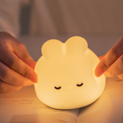 Dream rabbit emotion led night light lamp Timing LED Night Light USB Rechargeable lamp Adjustable Brightness Cute Bedroom Lamp