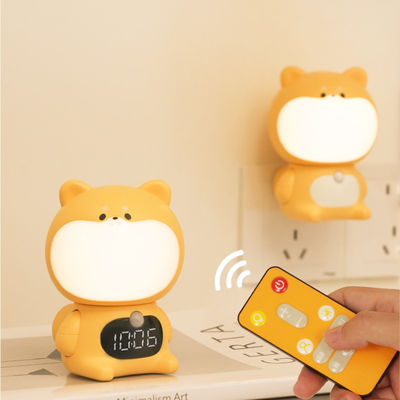 Modern Cute Bird Design USB Rechargeable LED Night Light Lamp Dogs Timing Adjust Brightness Switch Control Small Living Room