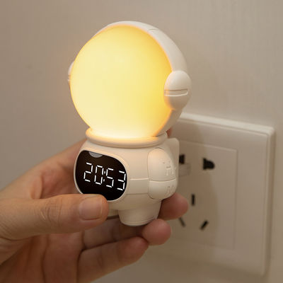 Spaceman USB Rechargeable LED Night Light Lamp Modern Cute Bird Design Timing Adjust Brightness Switch Control Small Bedroom