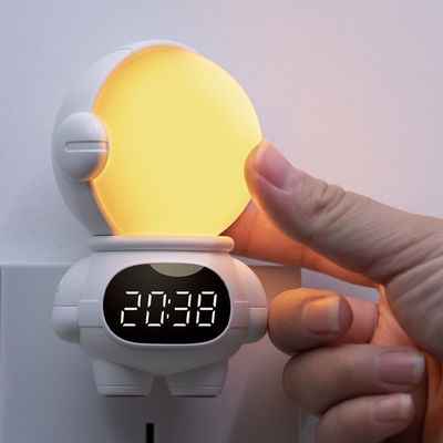 Spaceman USB Rechargeable LED Night Light Lamp Modern Cute Bird Design Timing Adjust Brightness Switch Control Small Bedroom