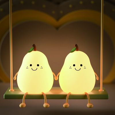 RGB USB Rechargeable LED Night Light Lamp Switch Control Timing Adjustable Brightness Cute Modern Design Small Size Bedrooms