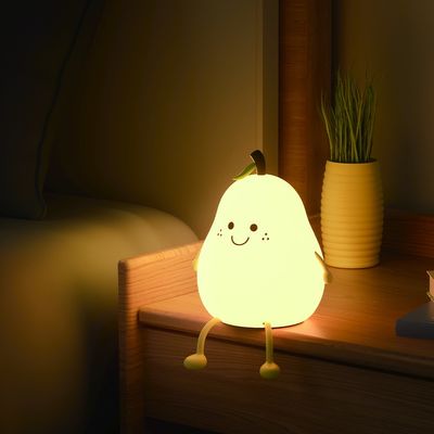 RGB USB Rechargeable LED Night Light Lamp Switch Control Timing Adjustable Brightness Cute Modern Design Small Size Bedrooms