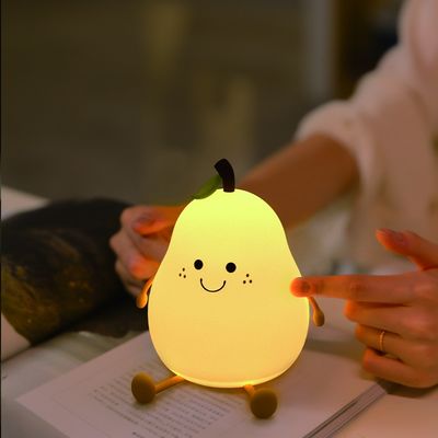 RGB USB Rechargeable LED Night Light Lamp Switch Control Timing Adjustable Brightness Cute Modern Design Small Size Bedrooms