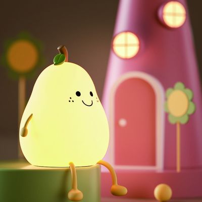 RGB USB Rechargeable LED Night Light Lamp Switch Control Timing Adjustable Brightness Cute Modern Design Small Size Bedrooms