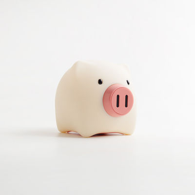 Small Piggy LED Night Light with USB Rechargeable Battery and Adjustable Brightness