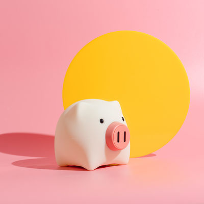 Small Piggy LED Night Light with USB Rechargeable Battery and Adjustable Brightness