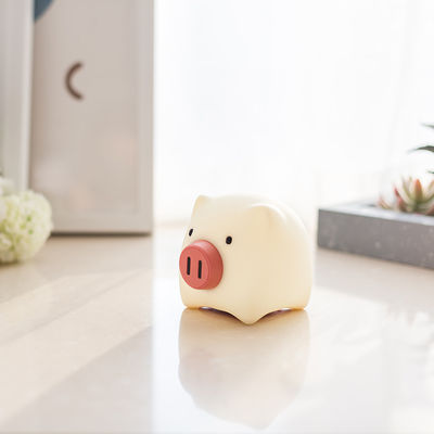 Small Piggy LED Night Light with USB Rechargeable Battery and Adjustable Brightness
