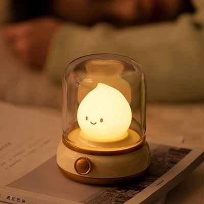 USB Rechargeable Timable LED Night Light Retro Kerosene Lamp Bedside Lamp Silicone Candle Light Small 60 Modern USB DC 5V Ltd.