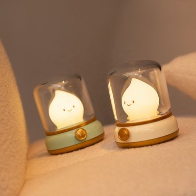 USB Rechargeable Timable LED Night Light Retro Kerosene Lamp Bedside Lamp Silicone Candle Light Small 60 Modern USB DC 5V Ltd.
